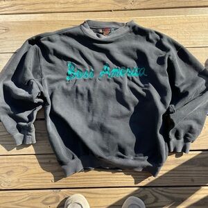 Boss America Vintage Brookhurst black Sweater men’s or Adult Size XL